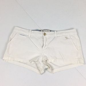 Abercrombie & Fitch White Shorts 6 Stretch A&F